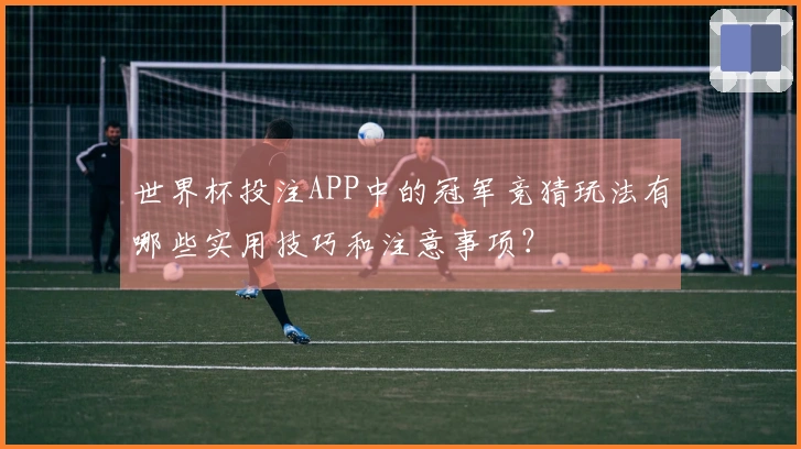 世界杯投注APP中的冠军竞猜玩法有哪些实用技巧和注意事项？